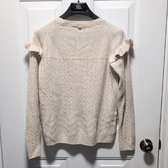 Ivanka Trump Cream Ruffle Sweater - Picture 6 of 11